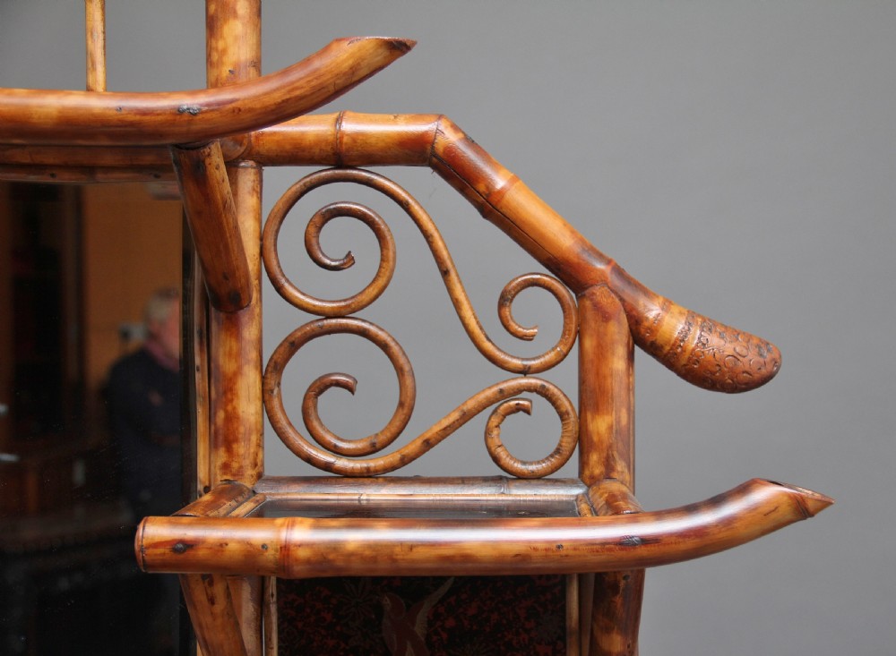 Impressive 19th Century bamboo cabinet View XVIII