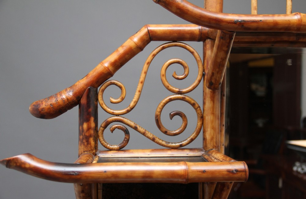 Impressive 19th Century bamboo cabinet View XIX