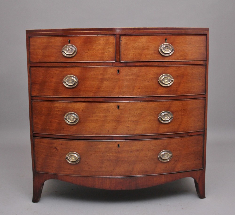 Early 19th Century mahogany bowfront chest