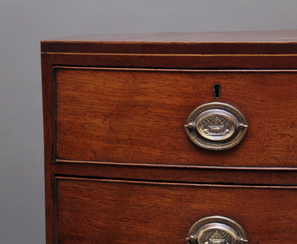 Early 19th Century mahogany bowfront chest View VIII