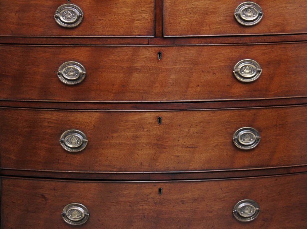 Early 19th Century mahogany bowfront chest View IX
