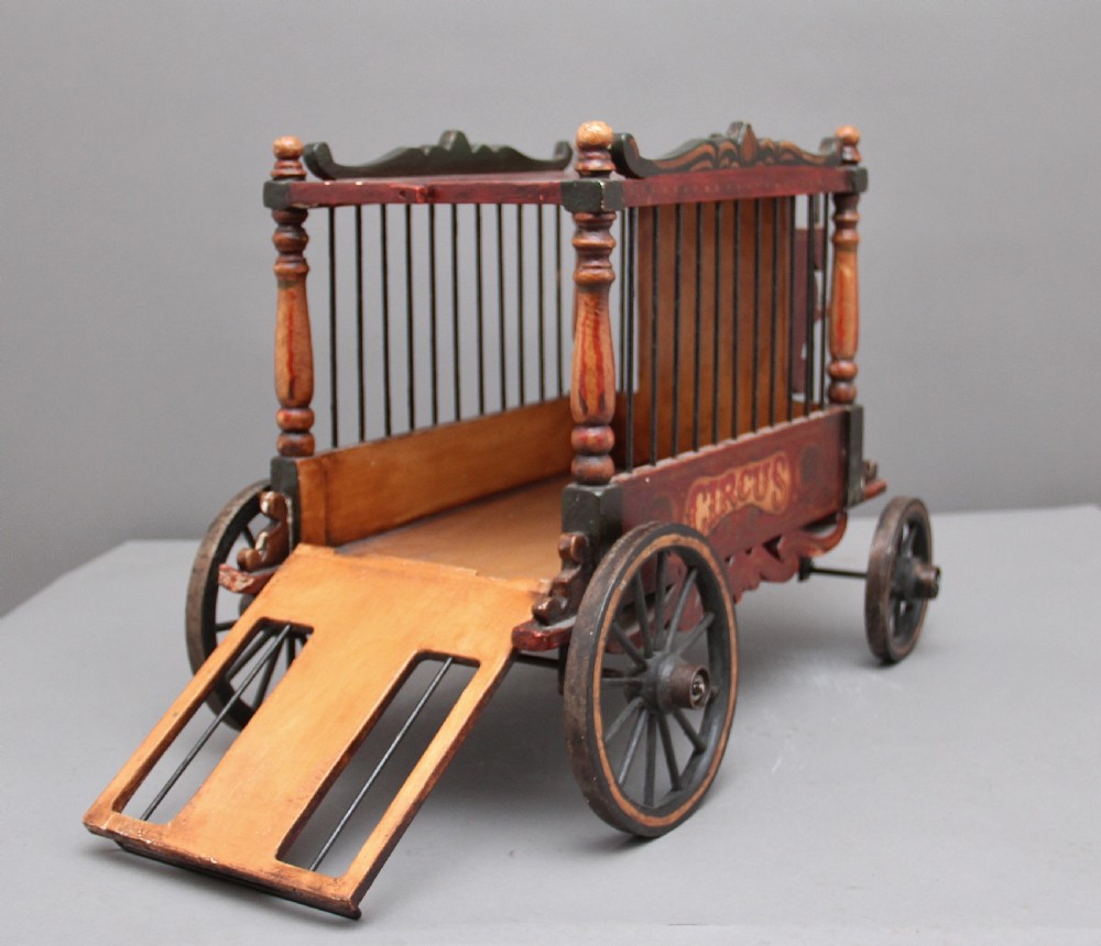 Early 20th Century model of a circus wagon View IV