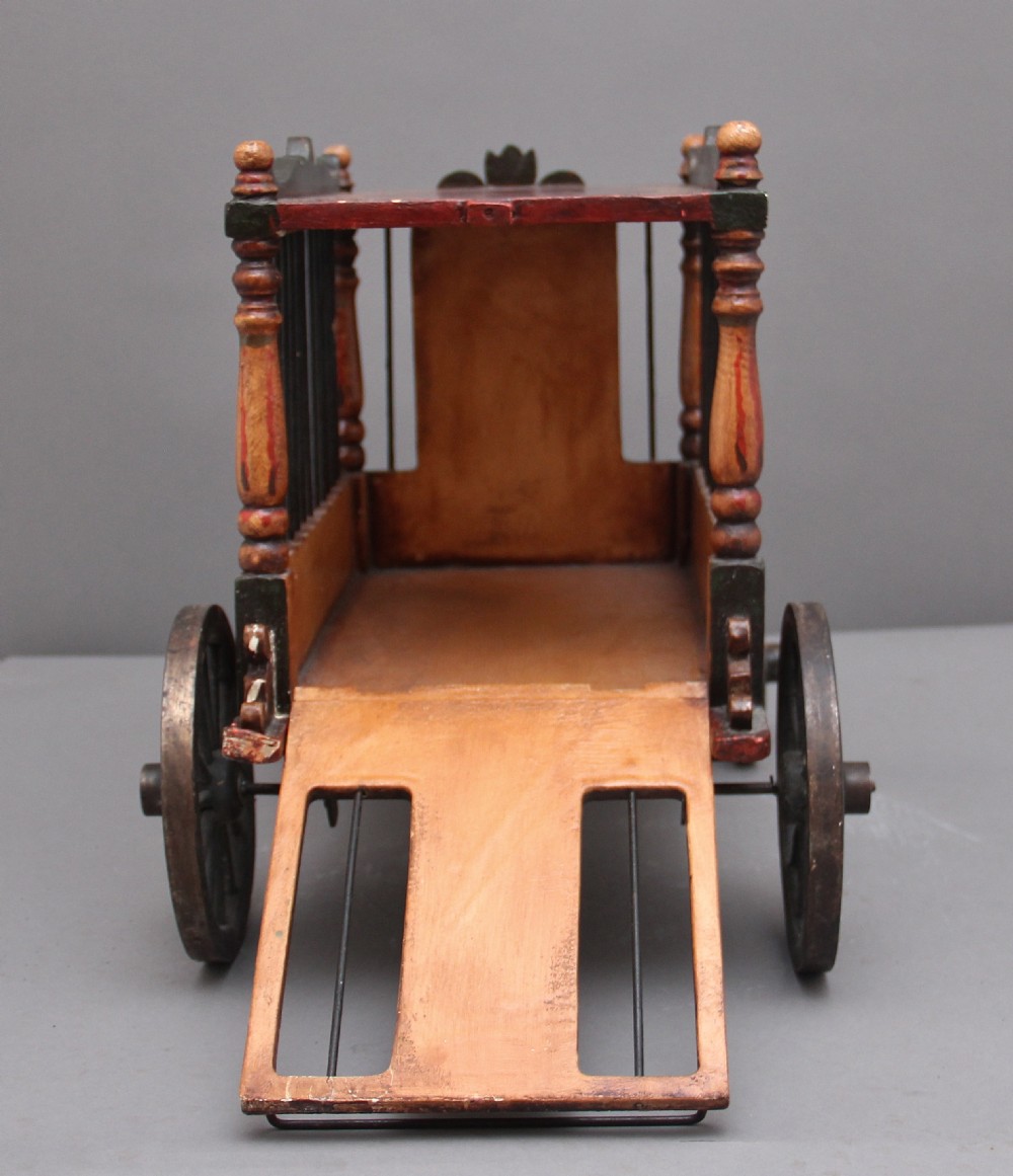 Early 20th Century model of a circus wagon View V