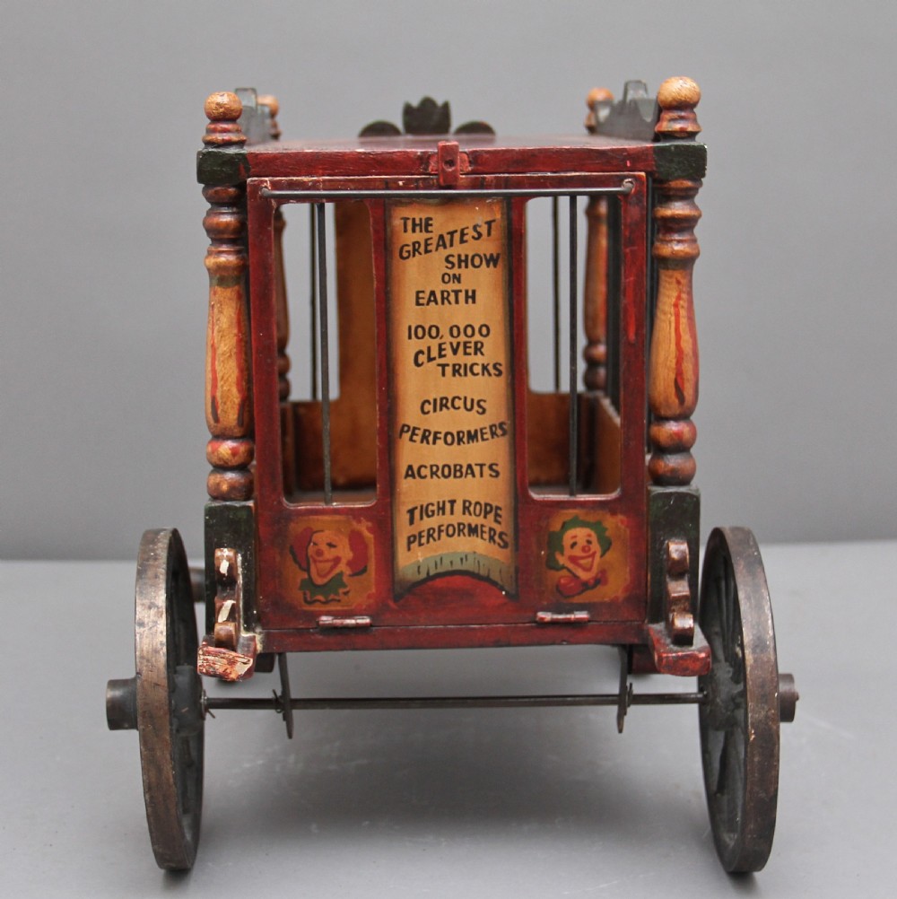 Early 20th Century model of a circus wagon View VI