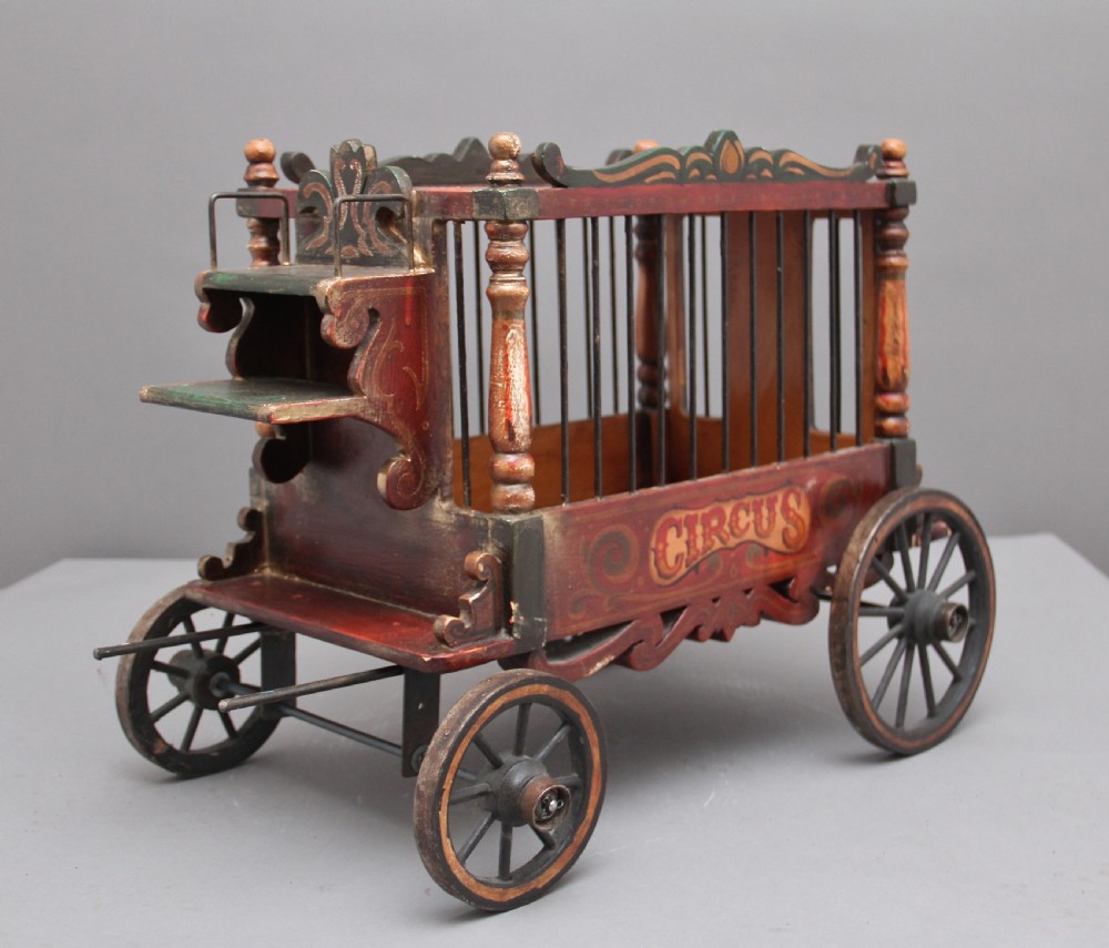 Early 20th Century model of a circus wagon View IX