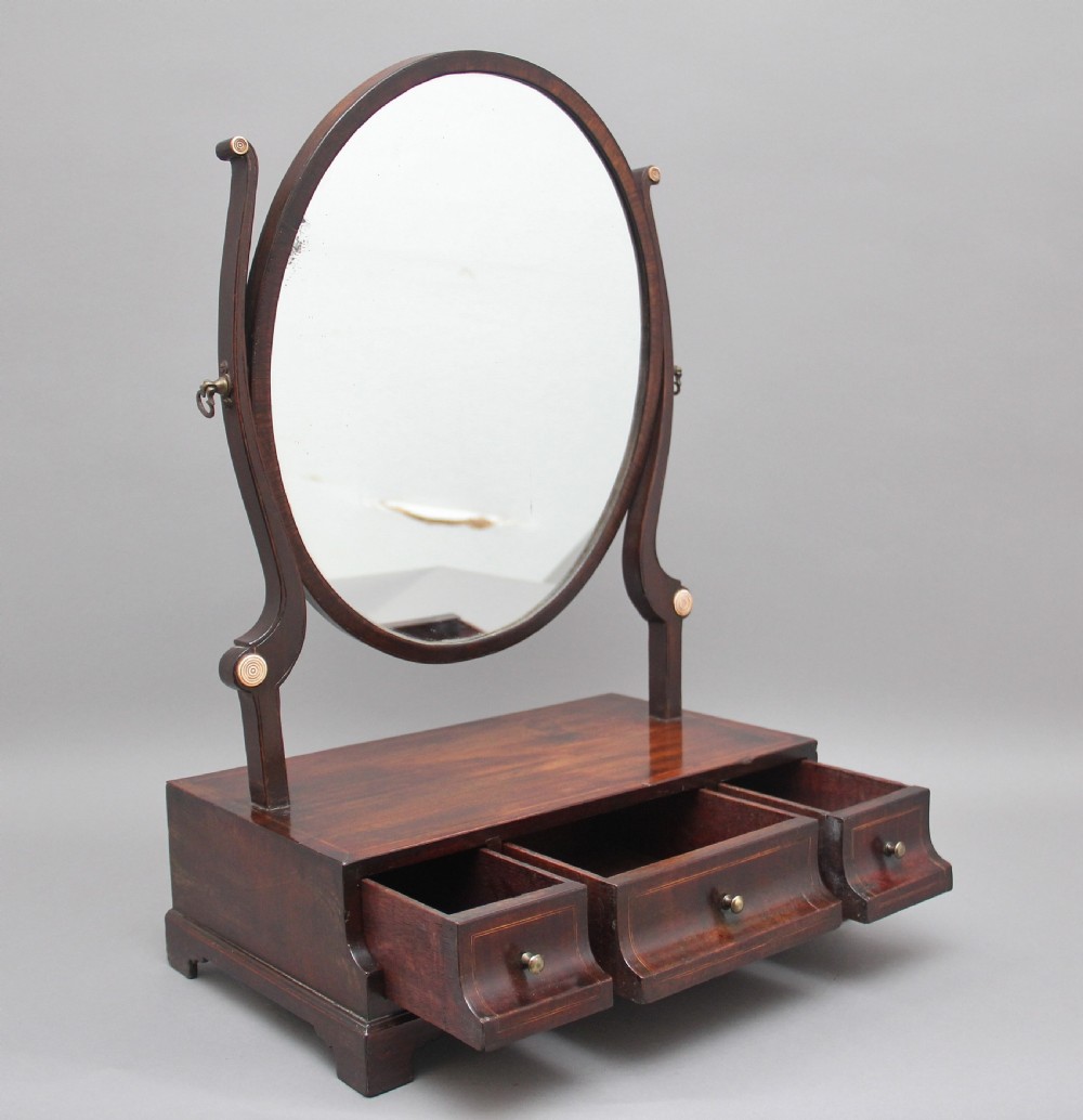 Early 19th Century mahogany dressing mirror View II