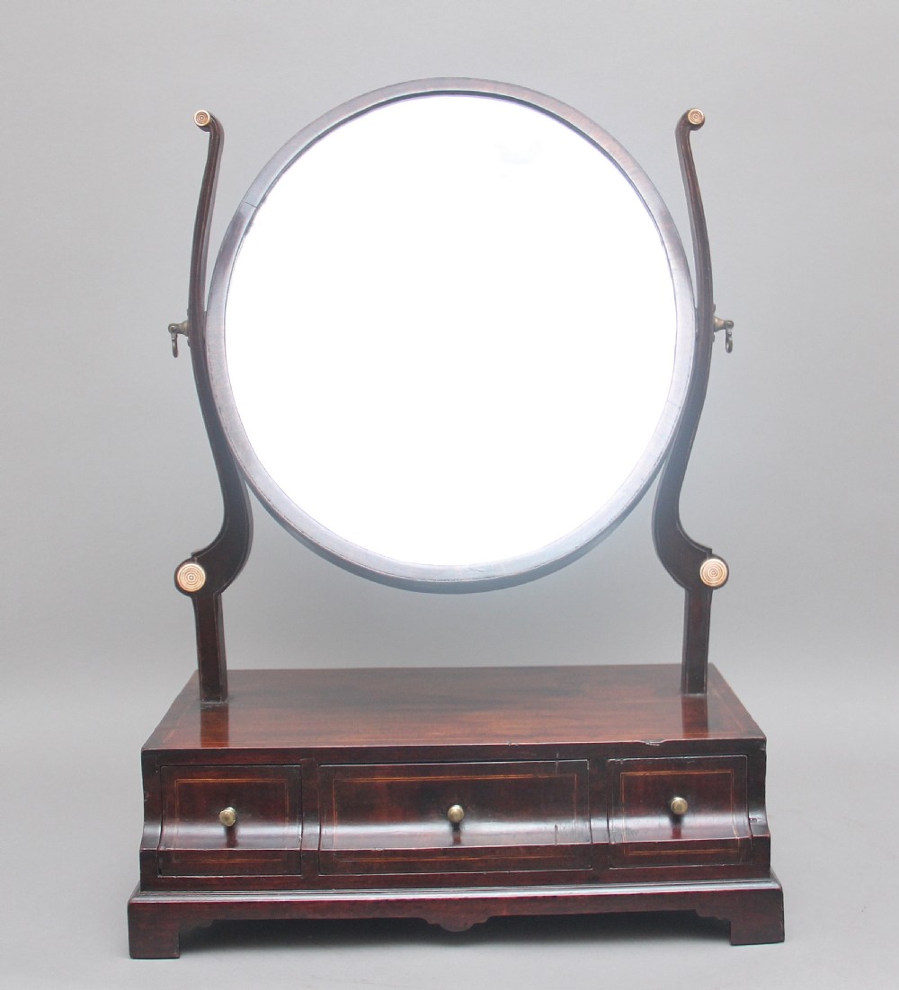 Early 19th Century mahogany dressing mirror View IV