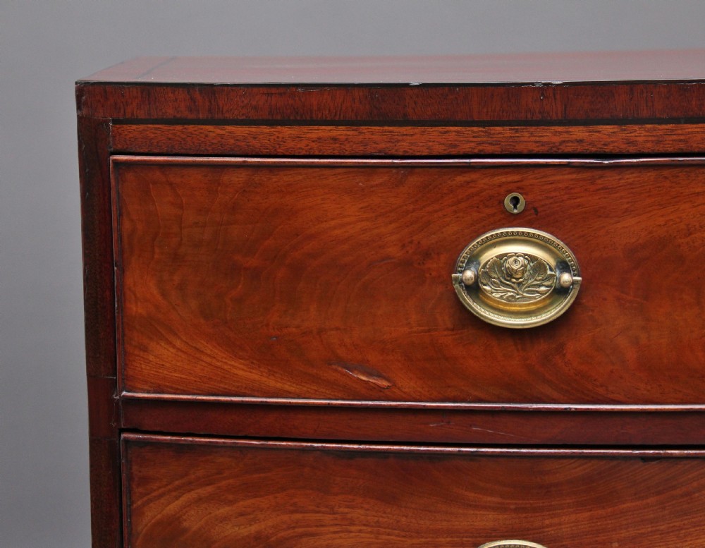 Early 19th Century mahogany bowfront chest View IX