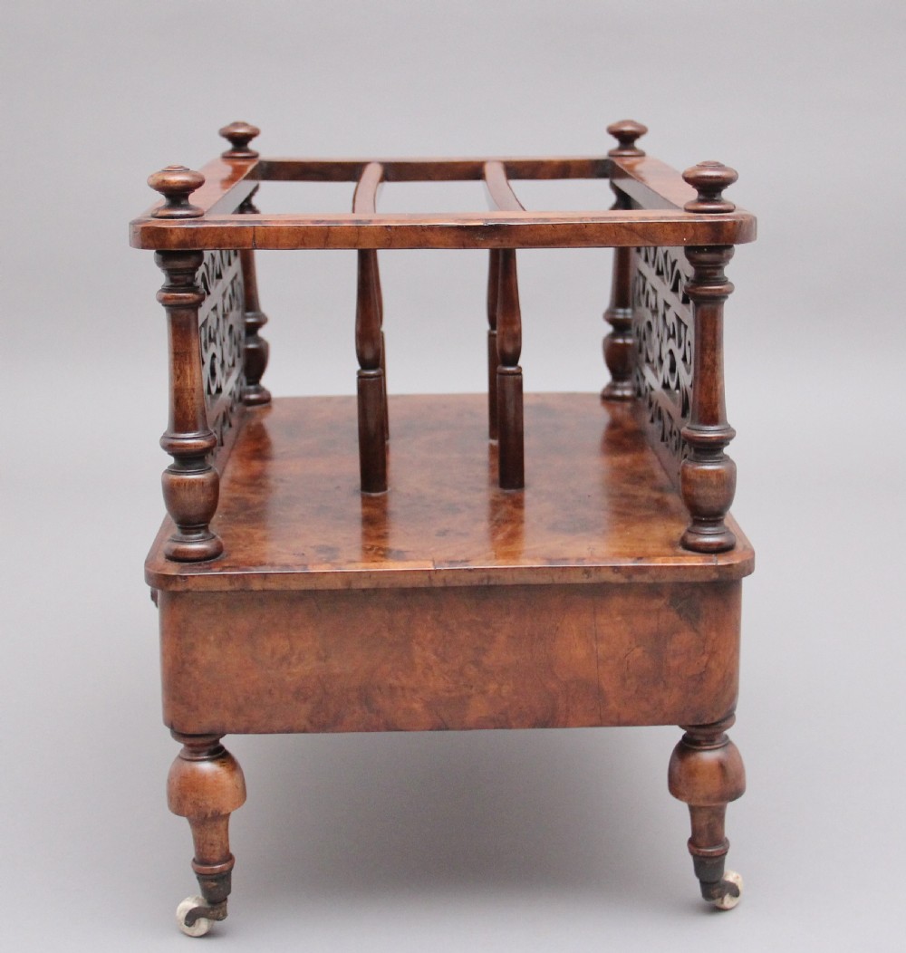 19th Century burr walnut Canterbury View VI