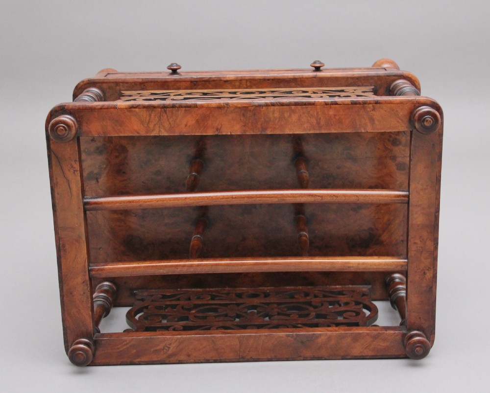 19th Century burr walnut Canterbury View VII