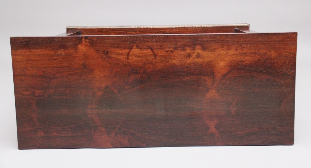 Early 19th Century rosewood and brass inlaid open bookcase View VI