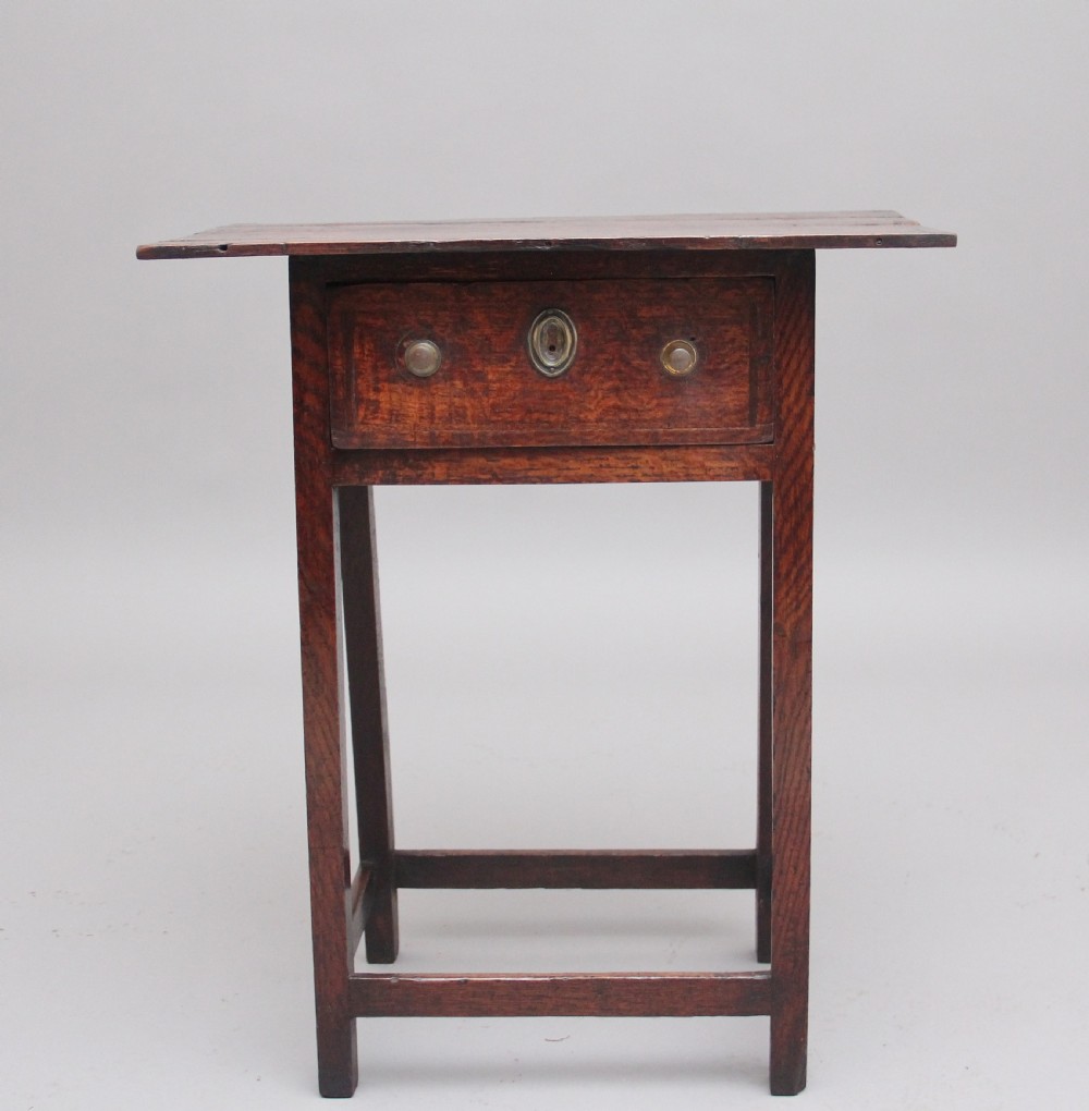 Early 19th Century oak side table