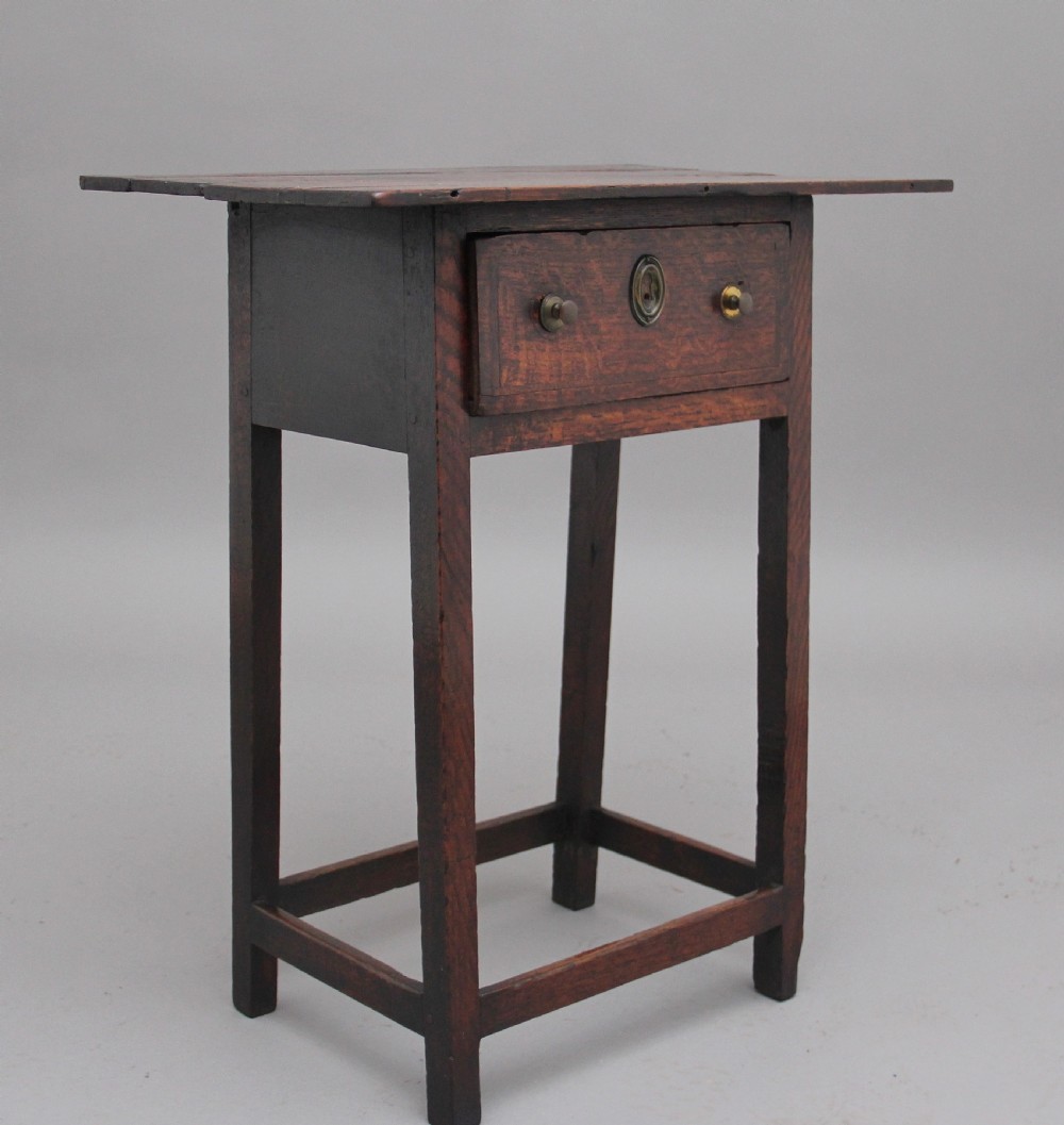 Early 19th Century oak side table View II