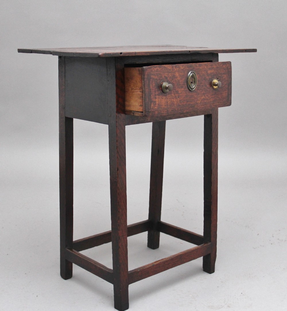 Early 19th Century oak side table View III