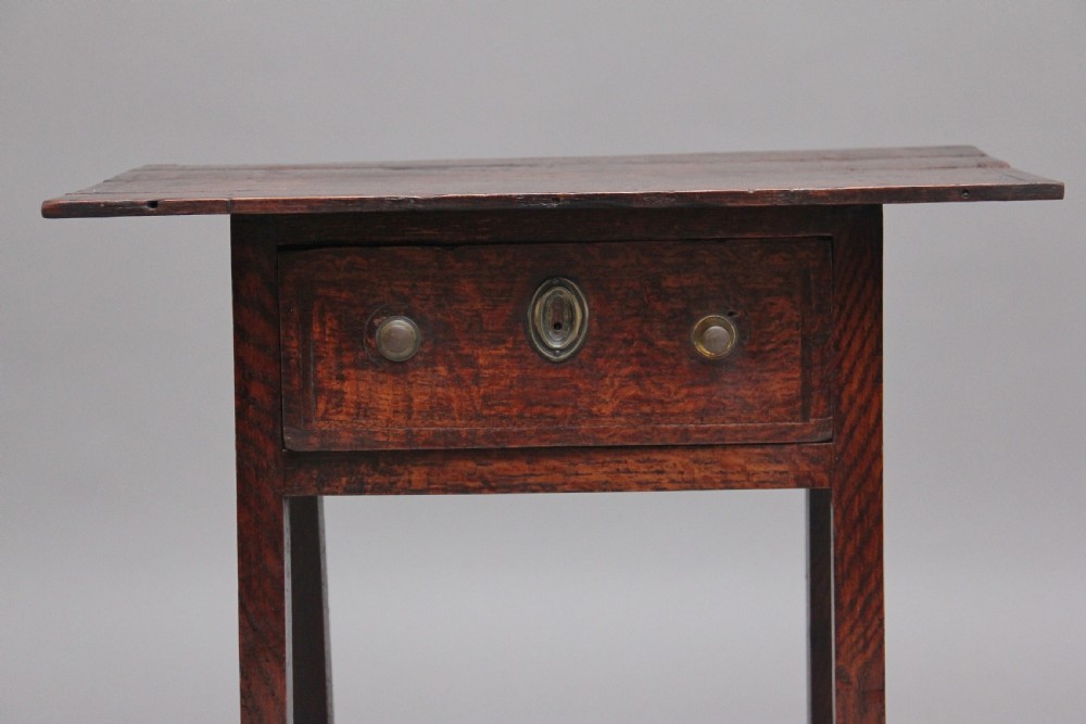 Early 19th Century oak side table View IV