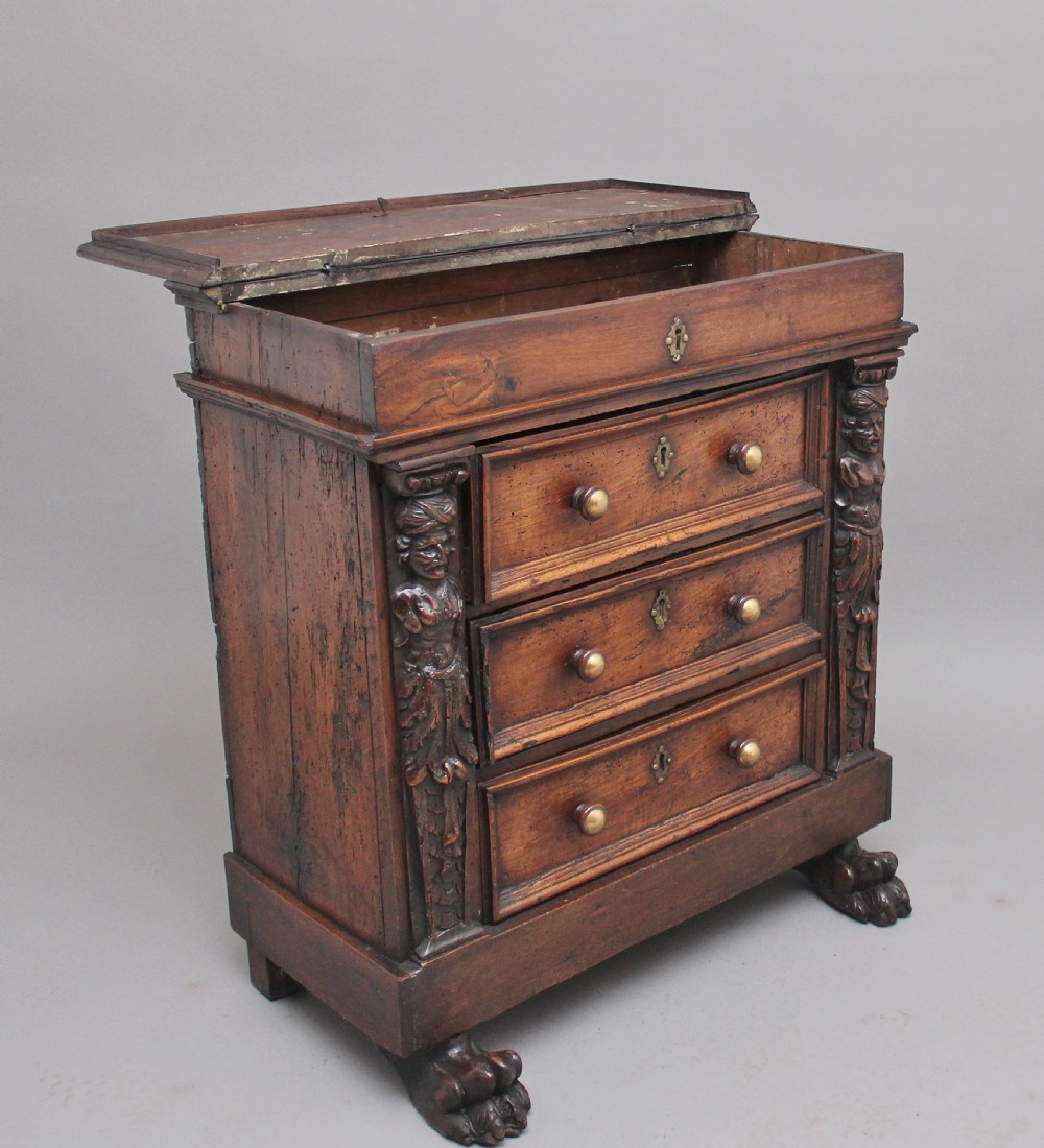 17th Century Italian walnut chest View IV