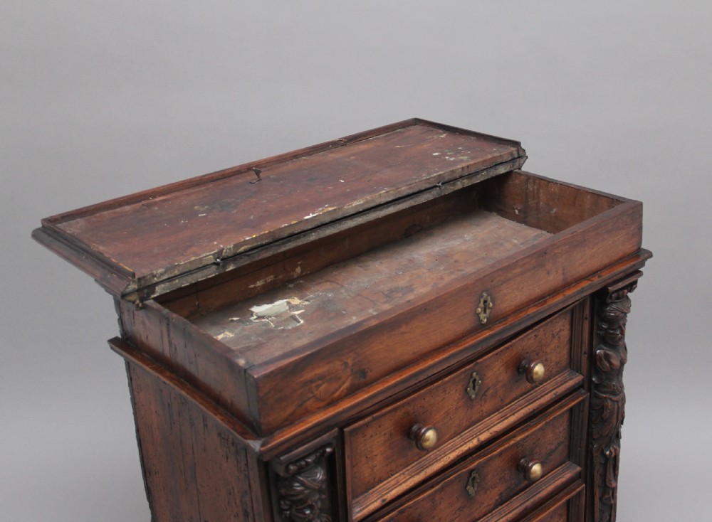 17th Century Italian walnut chest View V