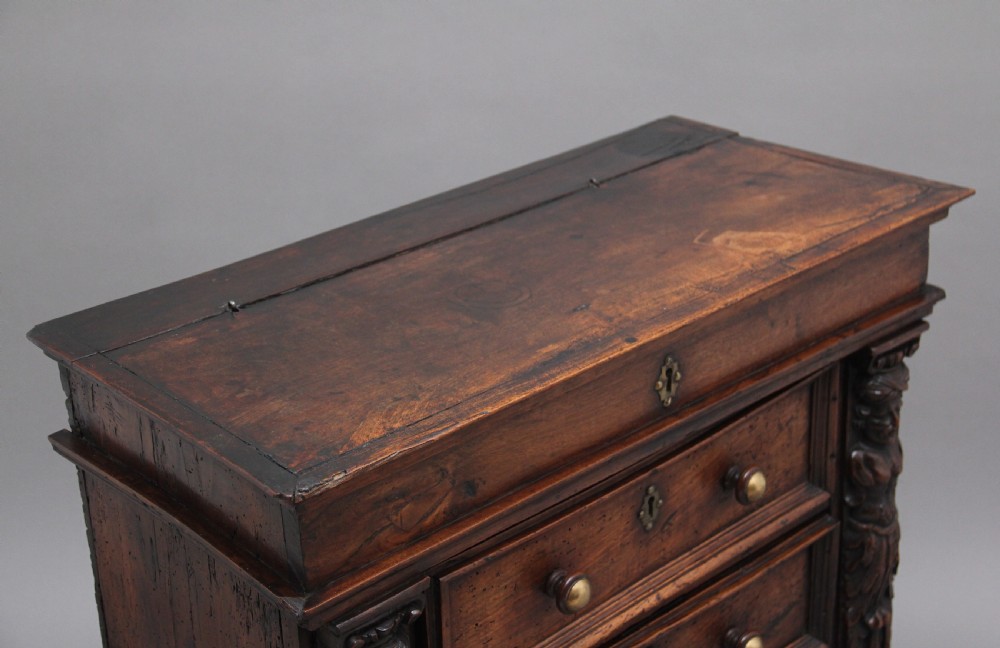 17th Century Italian walnut chest View VI