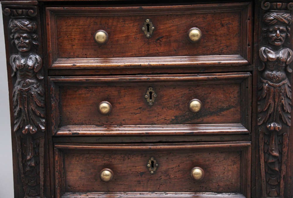 17th Century Italian walnut chest View XI
