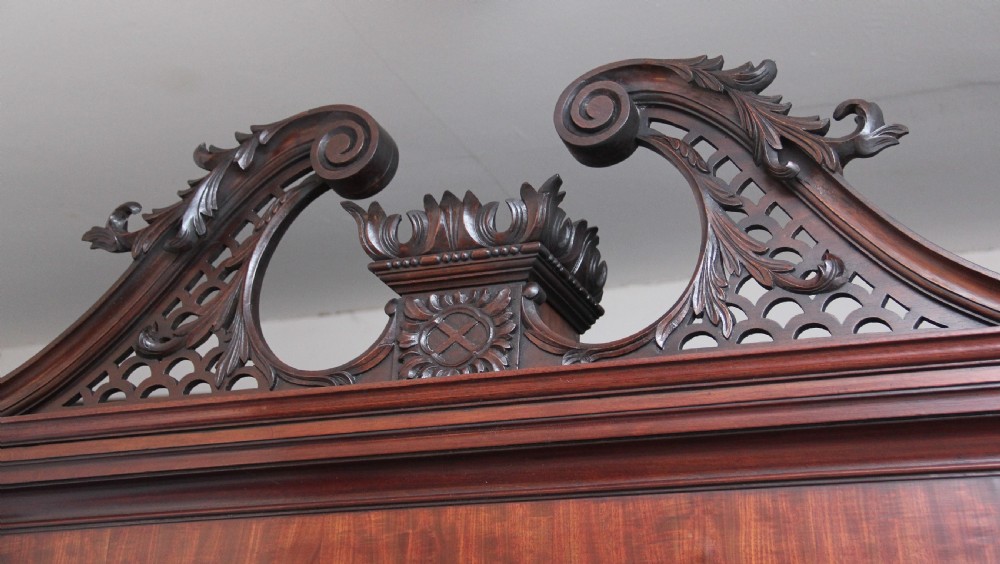 Early 19th Century mahogany breakfront bookcase View X