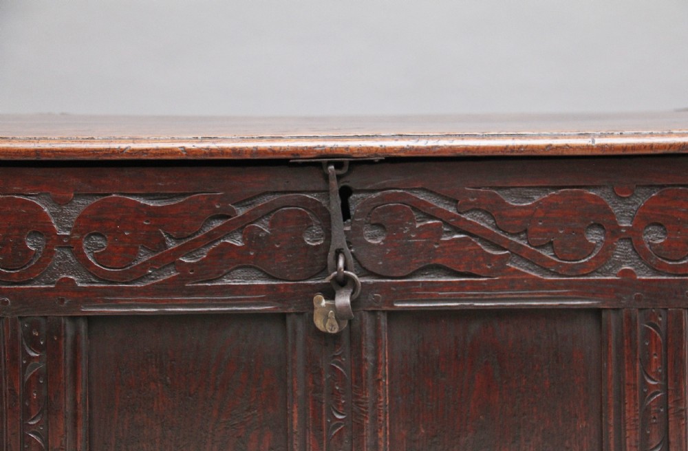 17th Century oak coffer View X