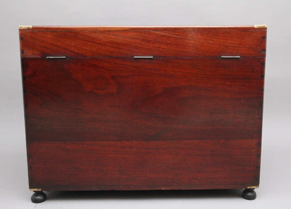 19th Century mahogany military mule chest View VII