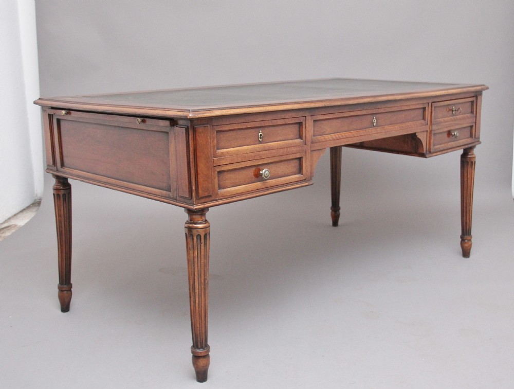 19th Century French walnut writing table