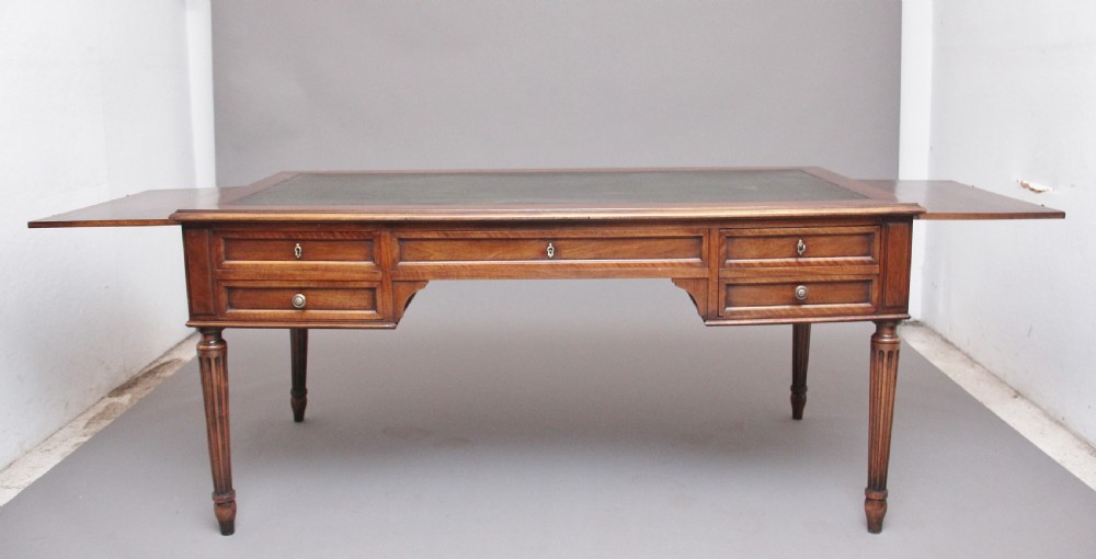 19th Century French walnut writing table View III