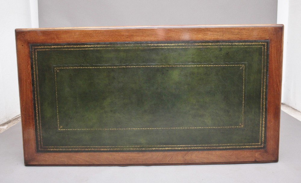 19th Century French walnut writing table View V