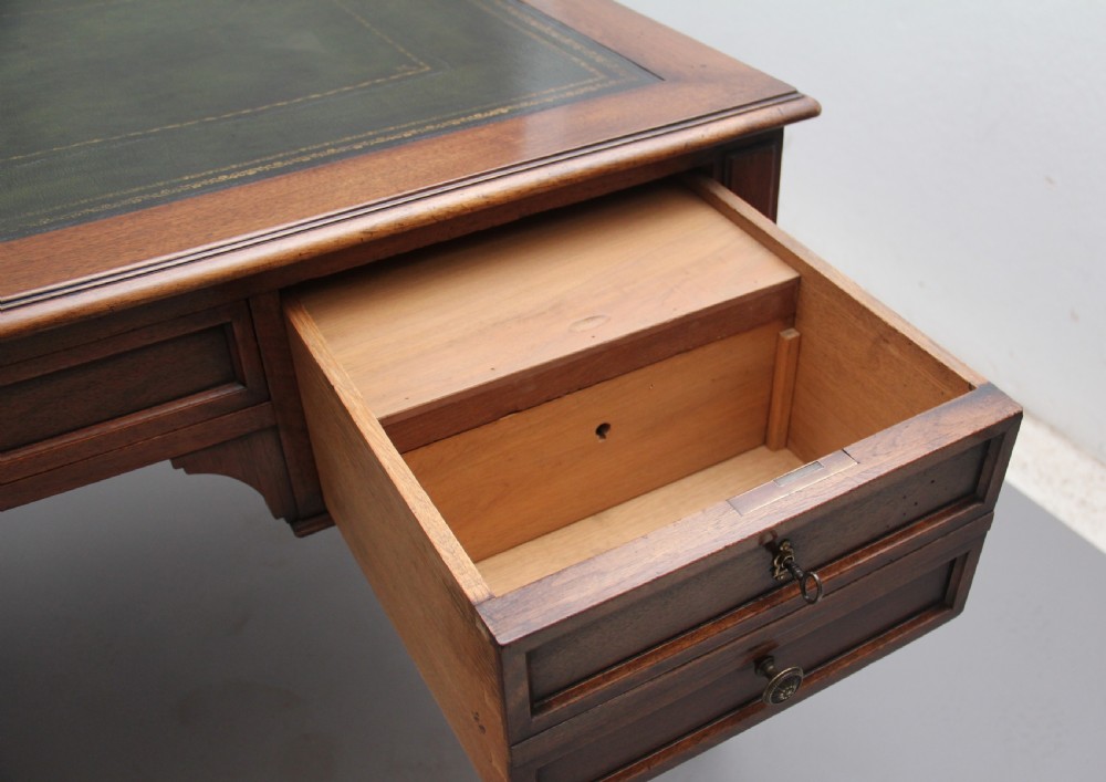 19th Century French walnut writing table View XII