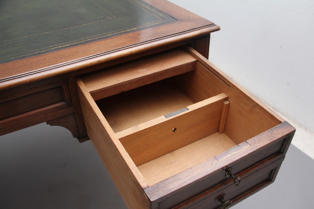 19th Century French walnut writing table View XIII