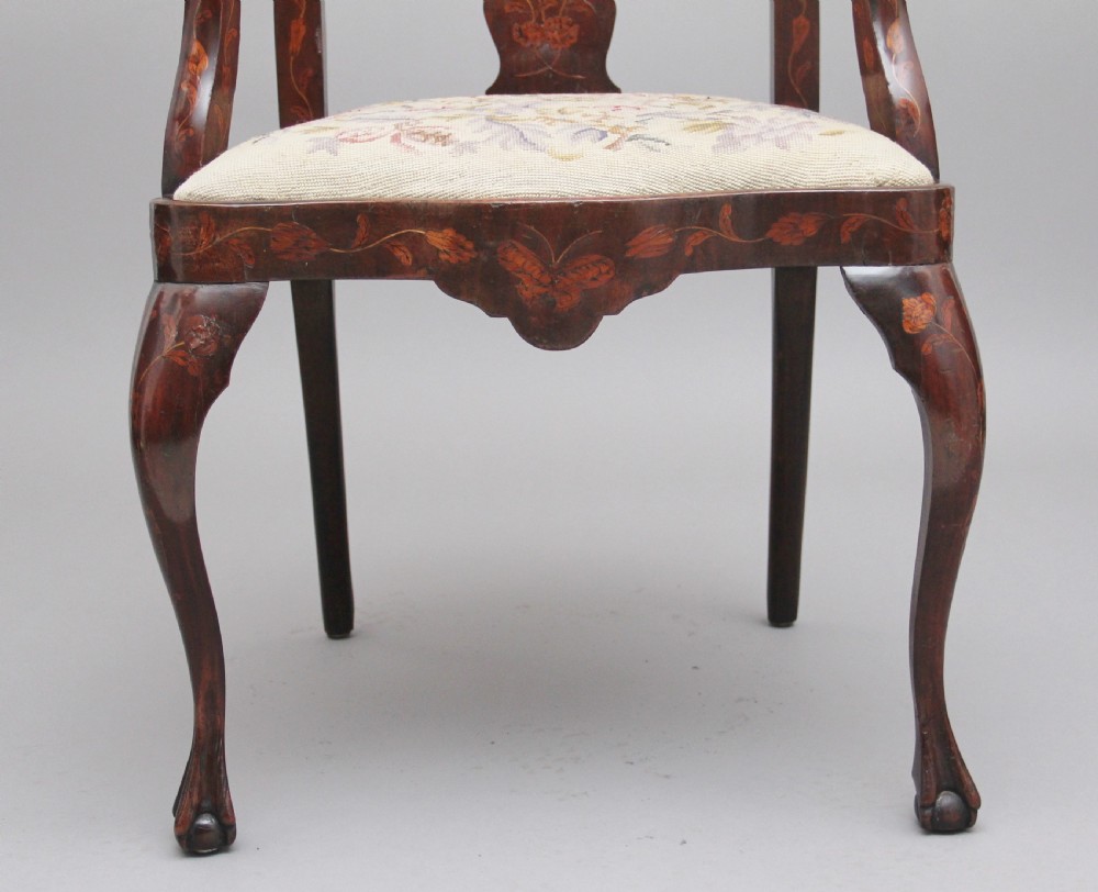 Early 19th Century Dutch marquetry armchair View VI