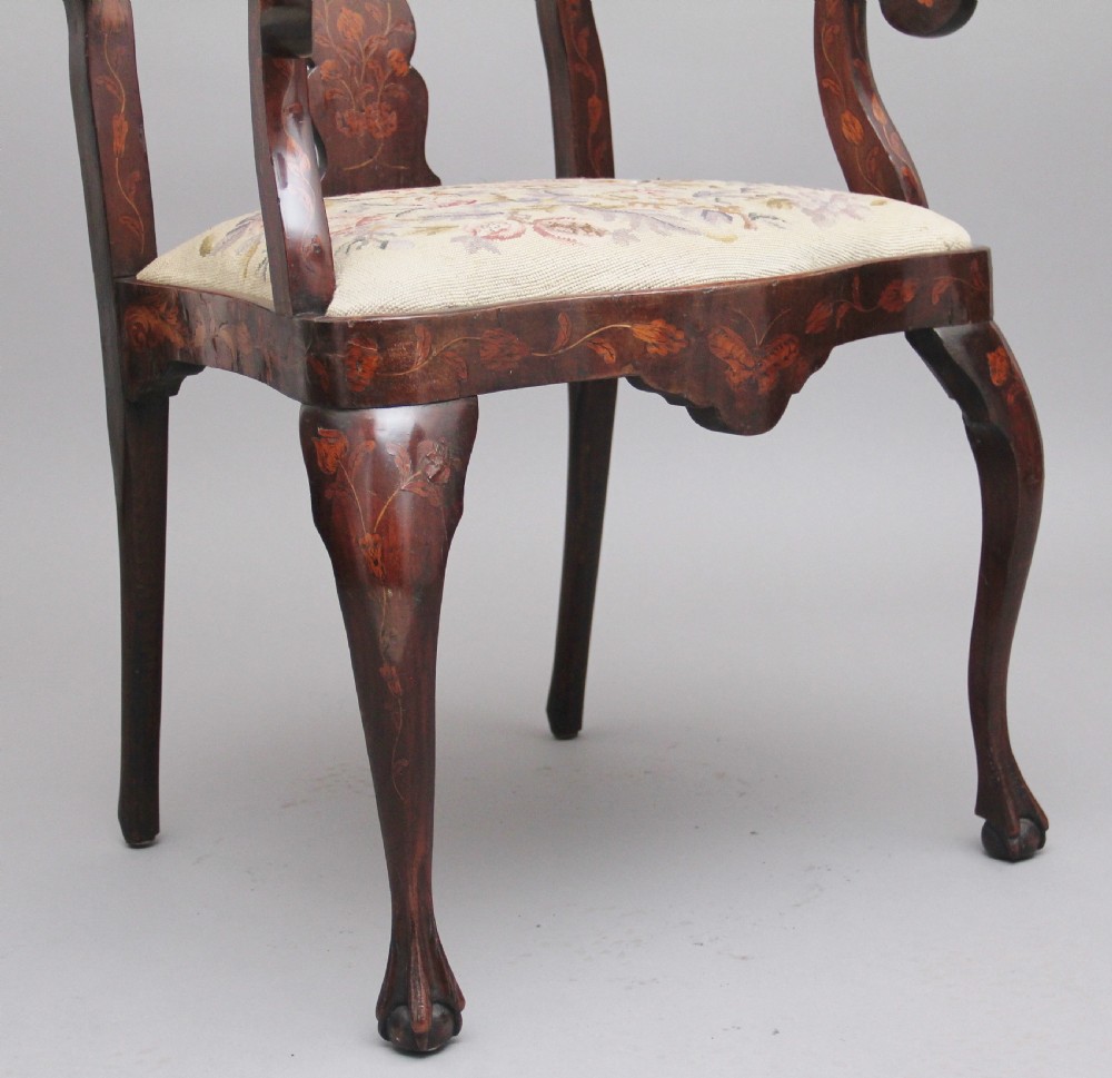Early 19th Century Dutch marquetry armchair View VII