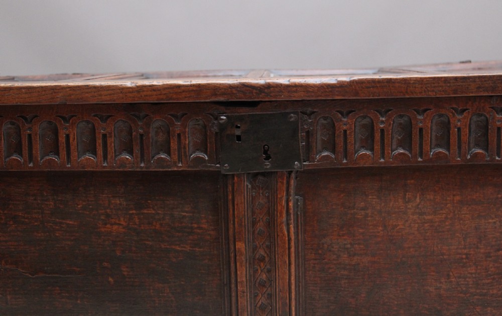17th Century oak coffer View X