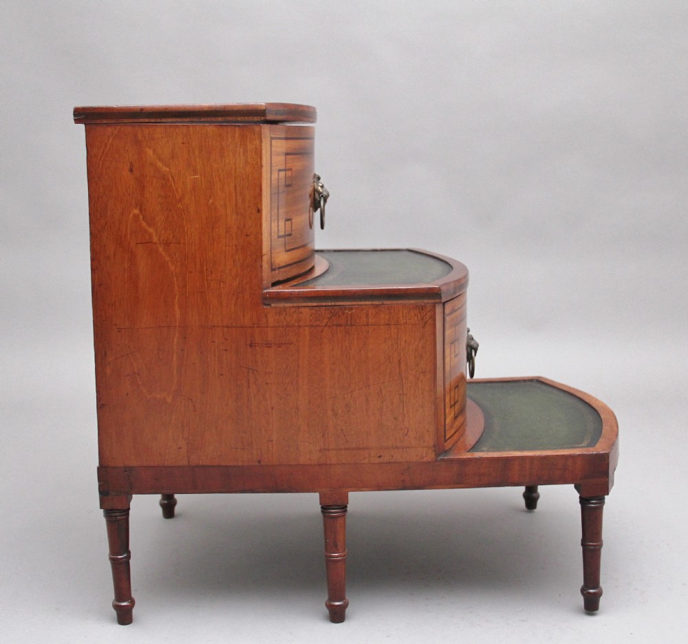 19th Century mahogany library steps View V