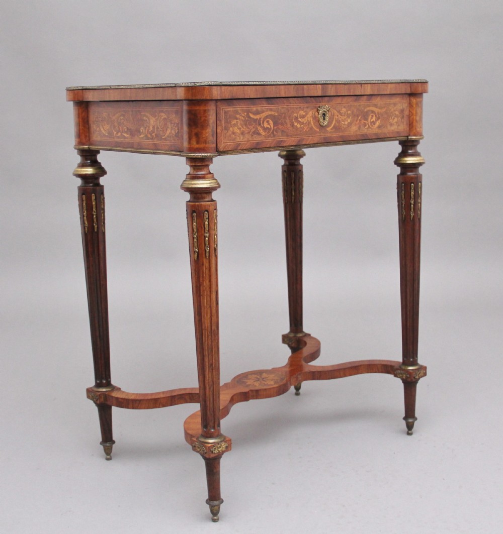 19th Century inlaid mahogany dressing table
