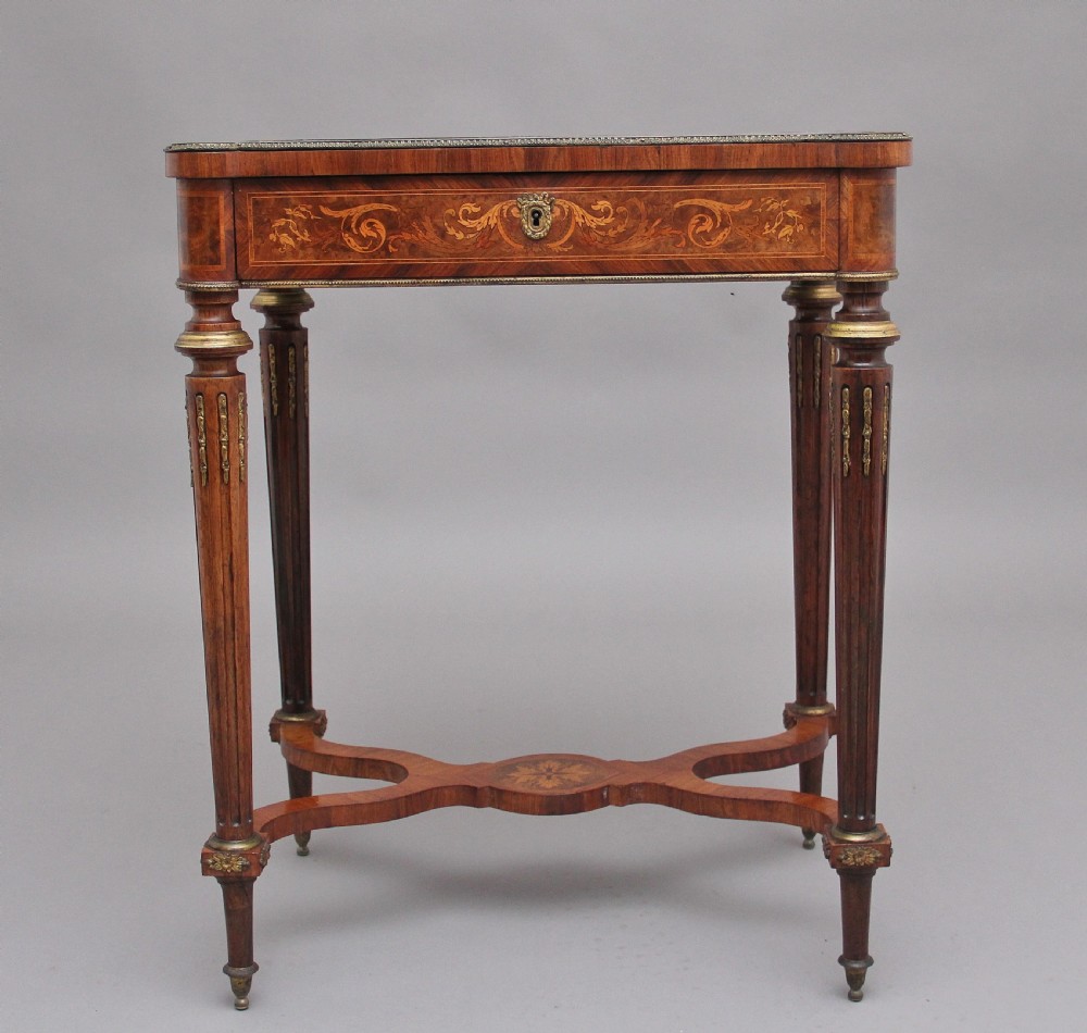 19th Century inlaid mahogany dressing table View V