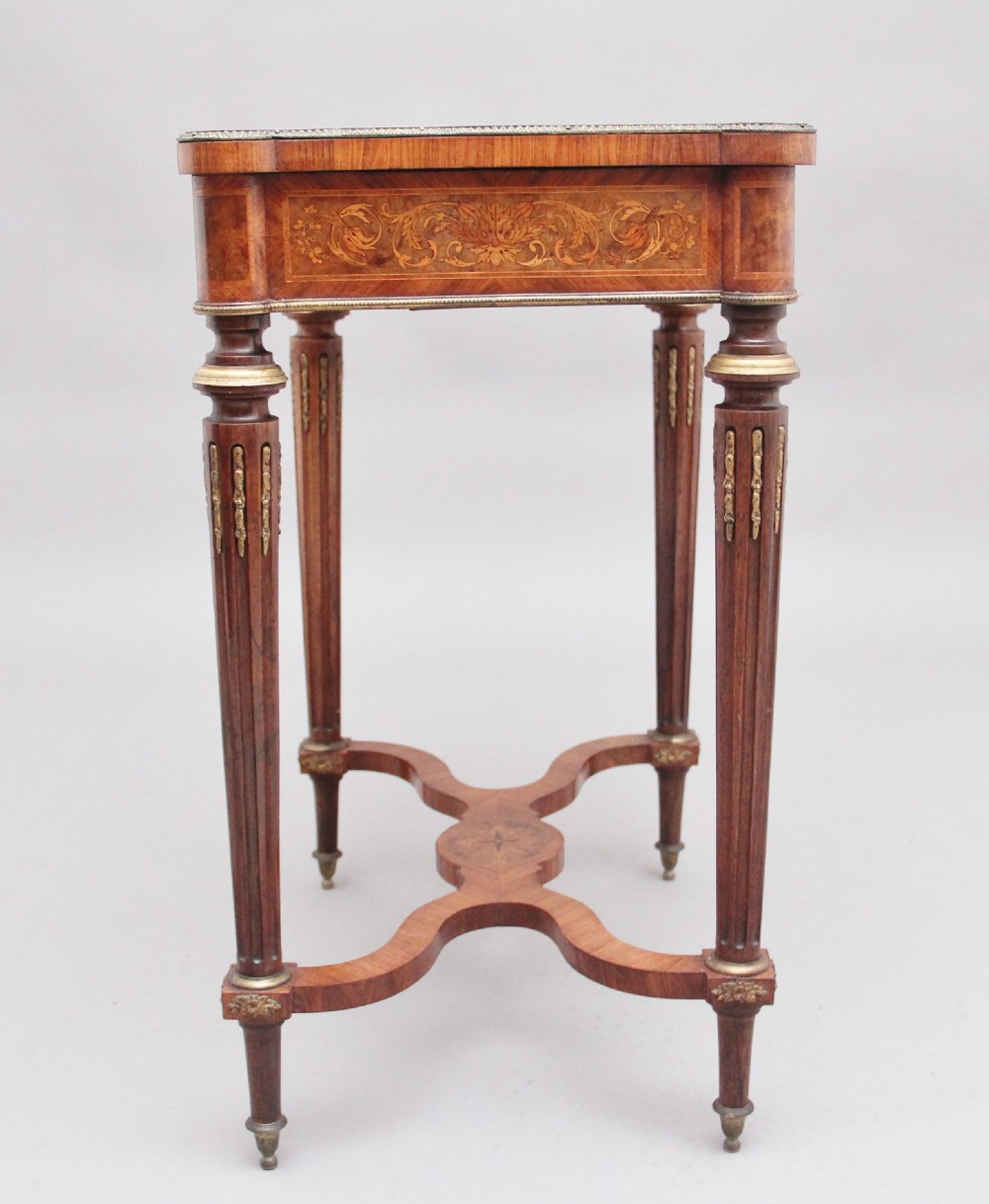 19th Century inlaid mahogany dressing table View X