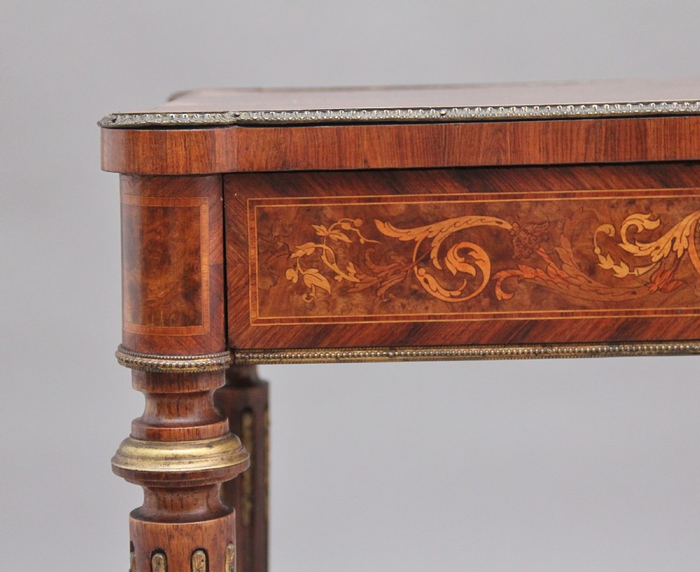 19th Century inlaid mahogany dressing table View XII