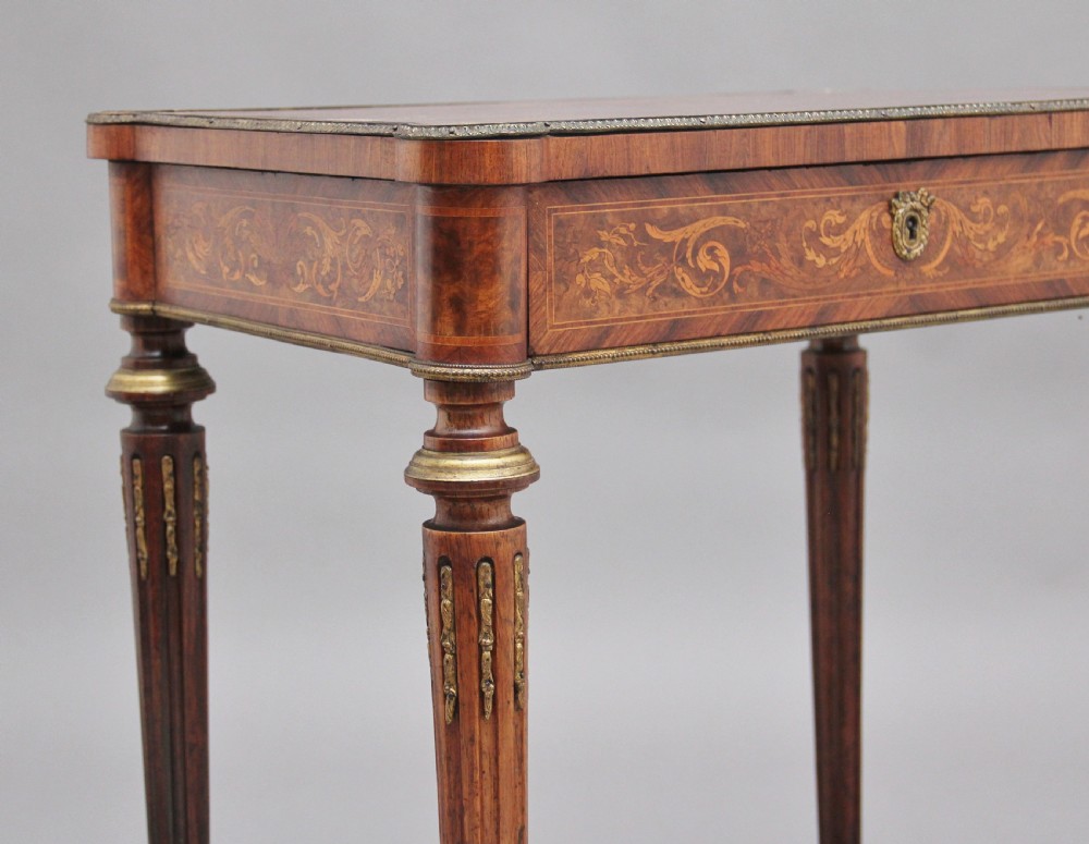 19th Century inlaid mahogany dressing table View XIII
