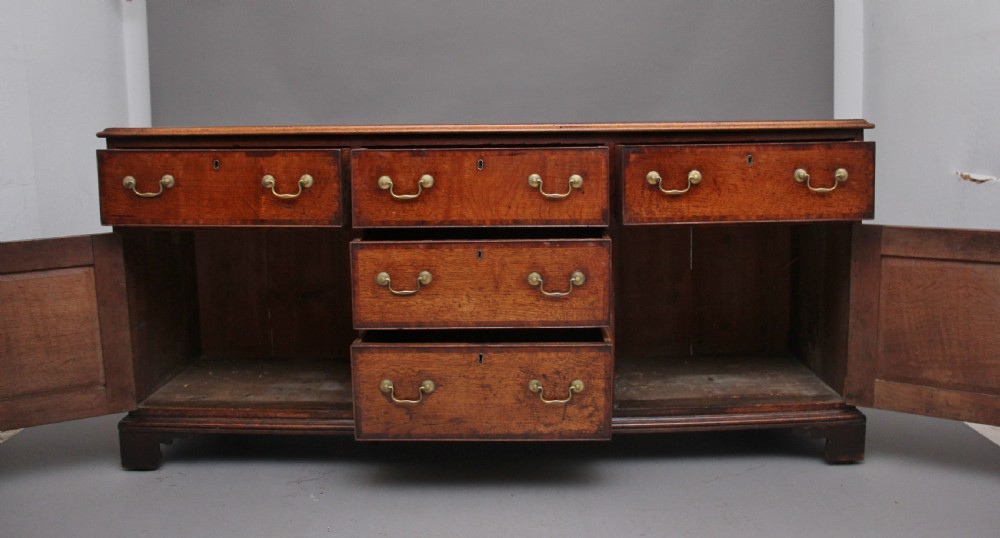 Large 18th Century oak dresser base View II