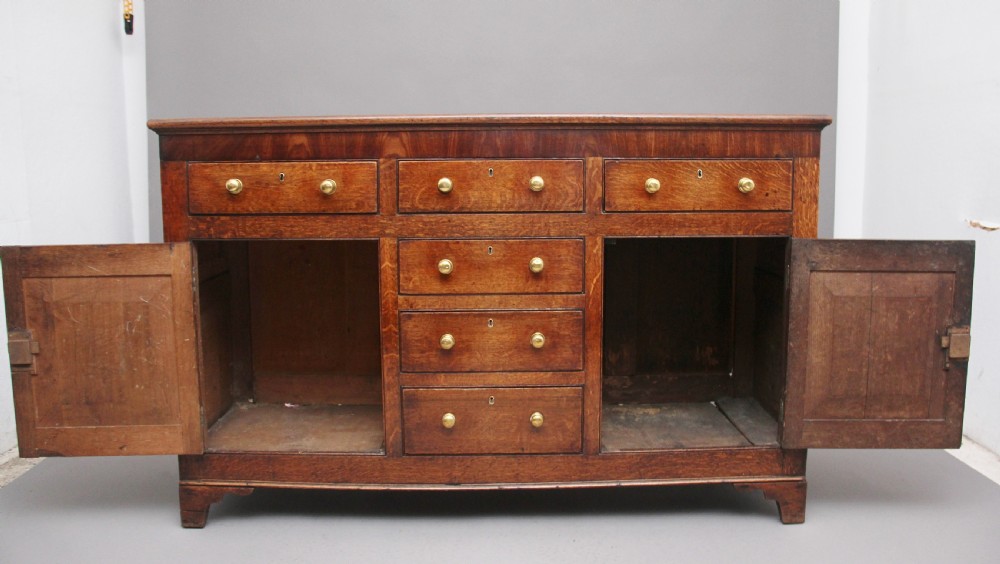 18th Century oak dresser base View II