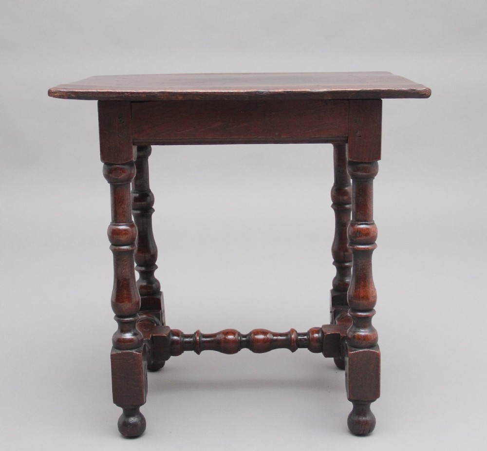 Early 18th Century oak stool View IV