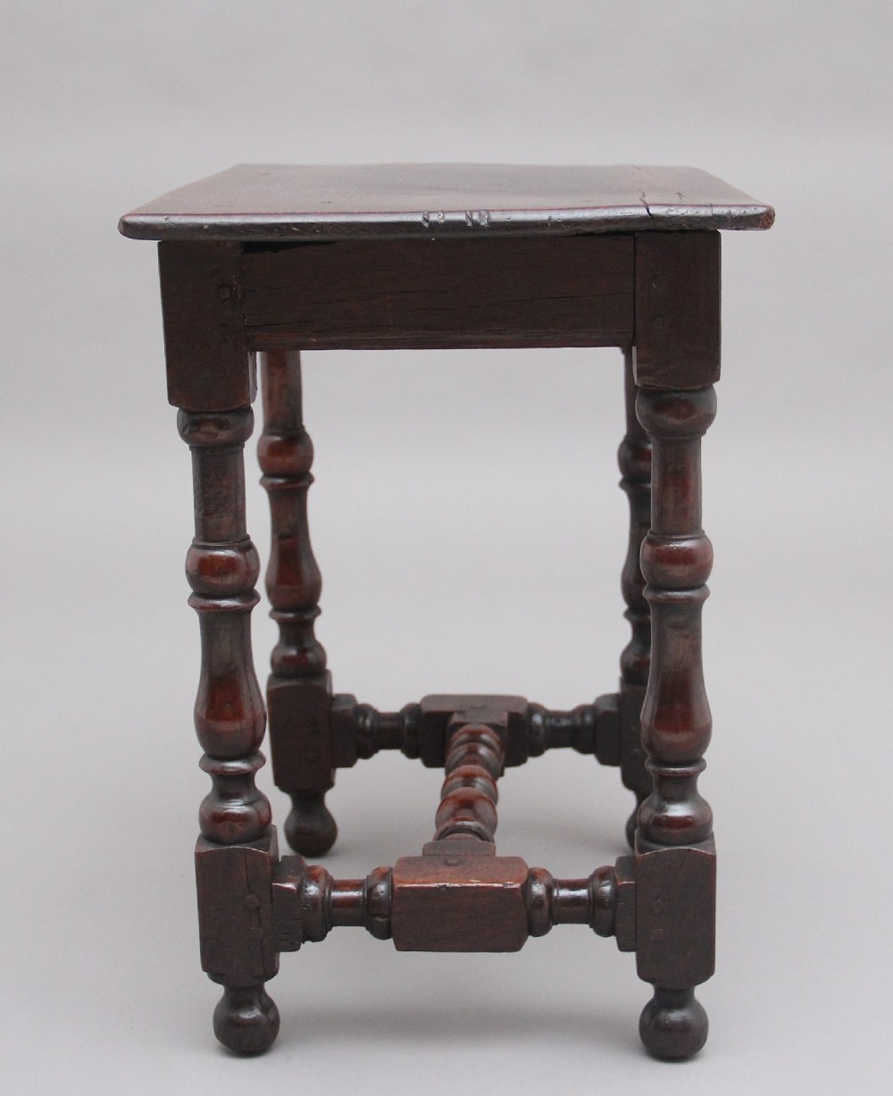 Early 18th Century oak stool View V