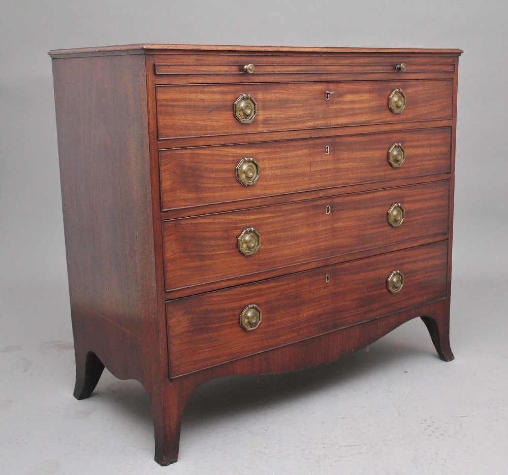 18th Century mahogany chest with brushing slide View V