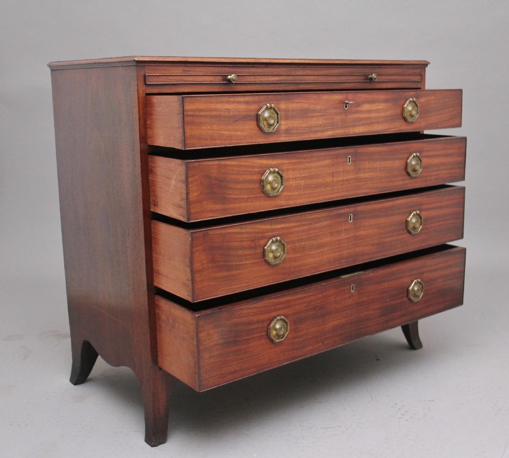18th Century mahogany chest with brushing slide View VI