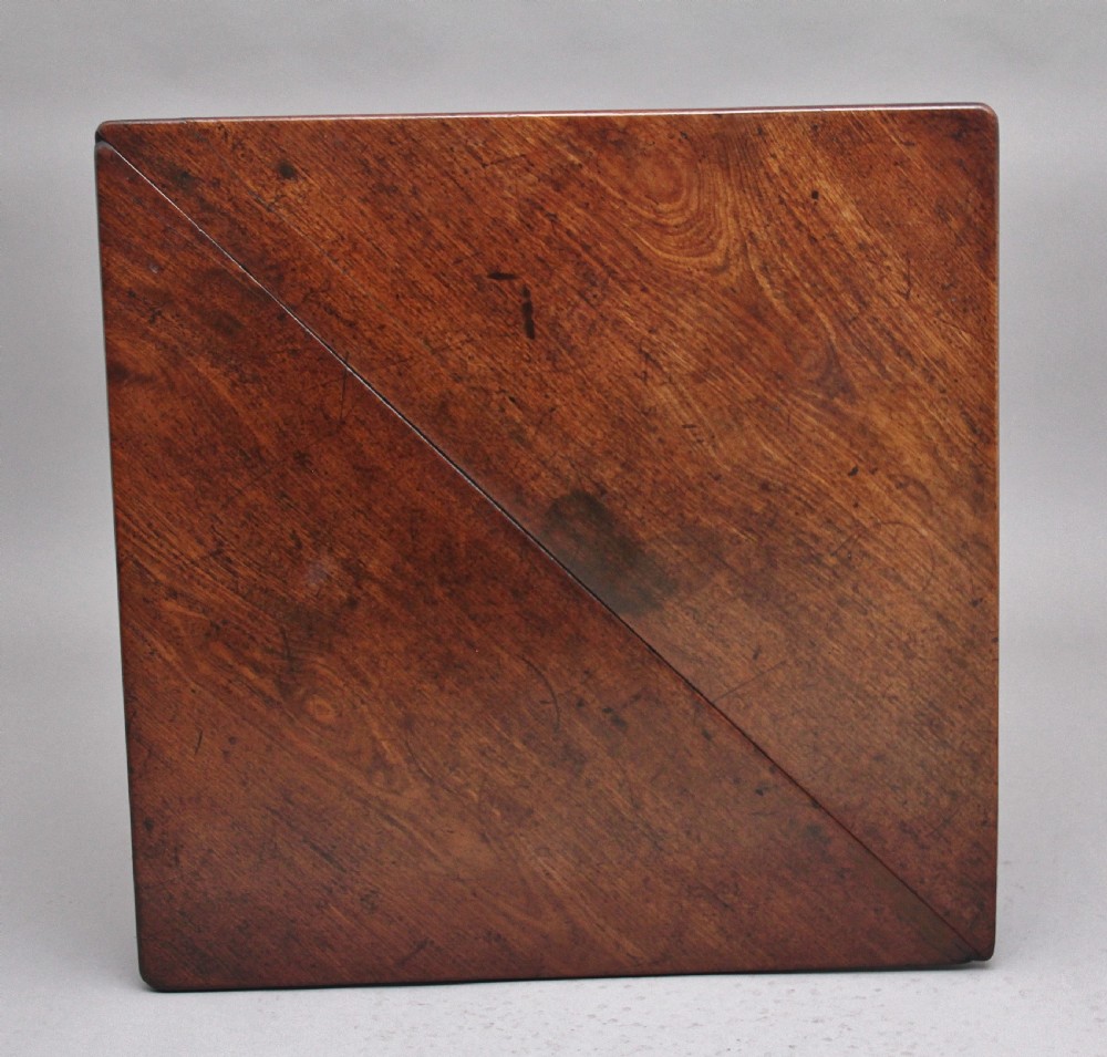 18th Century mahogany envelope table View VI