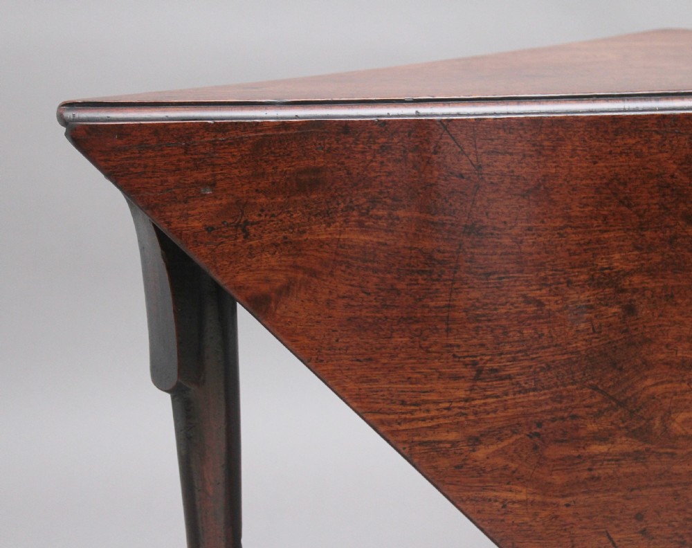18th Century mahogany envelope table View IX