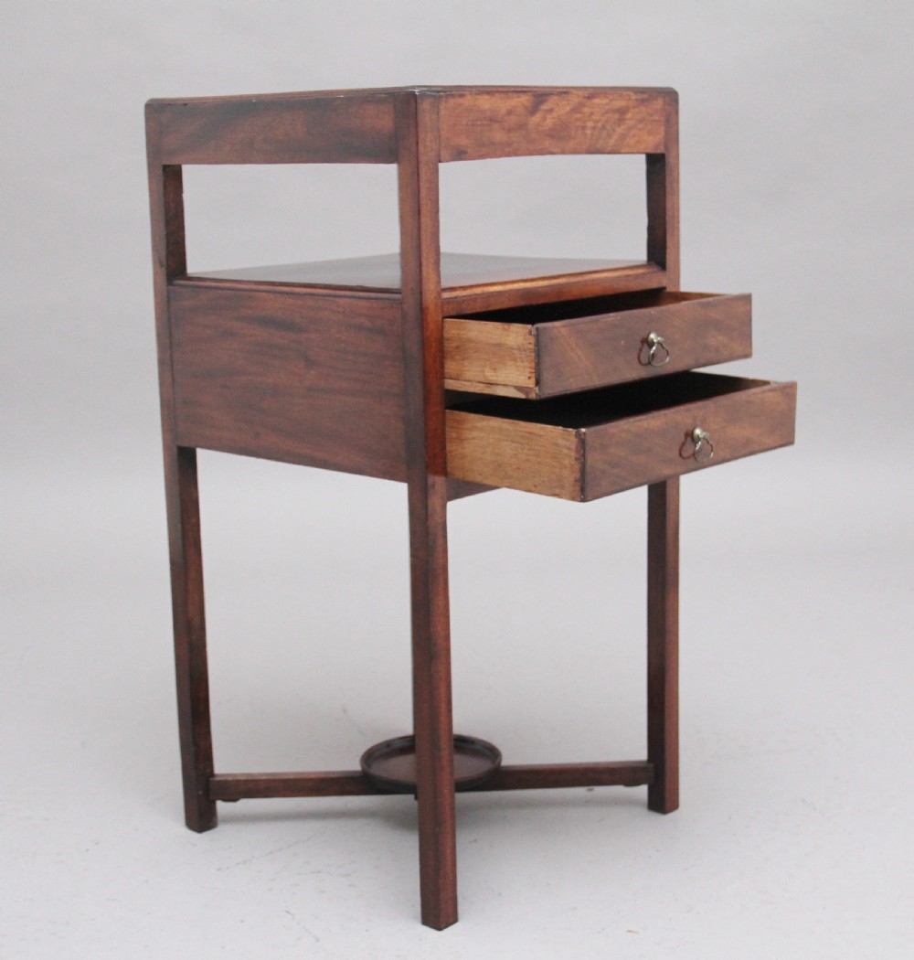 Early 19th Century mahogany bedside table View II