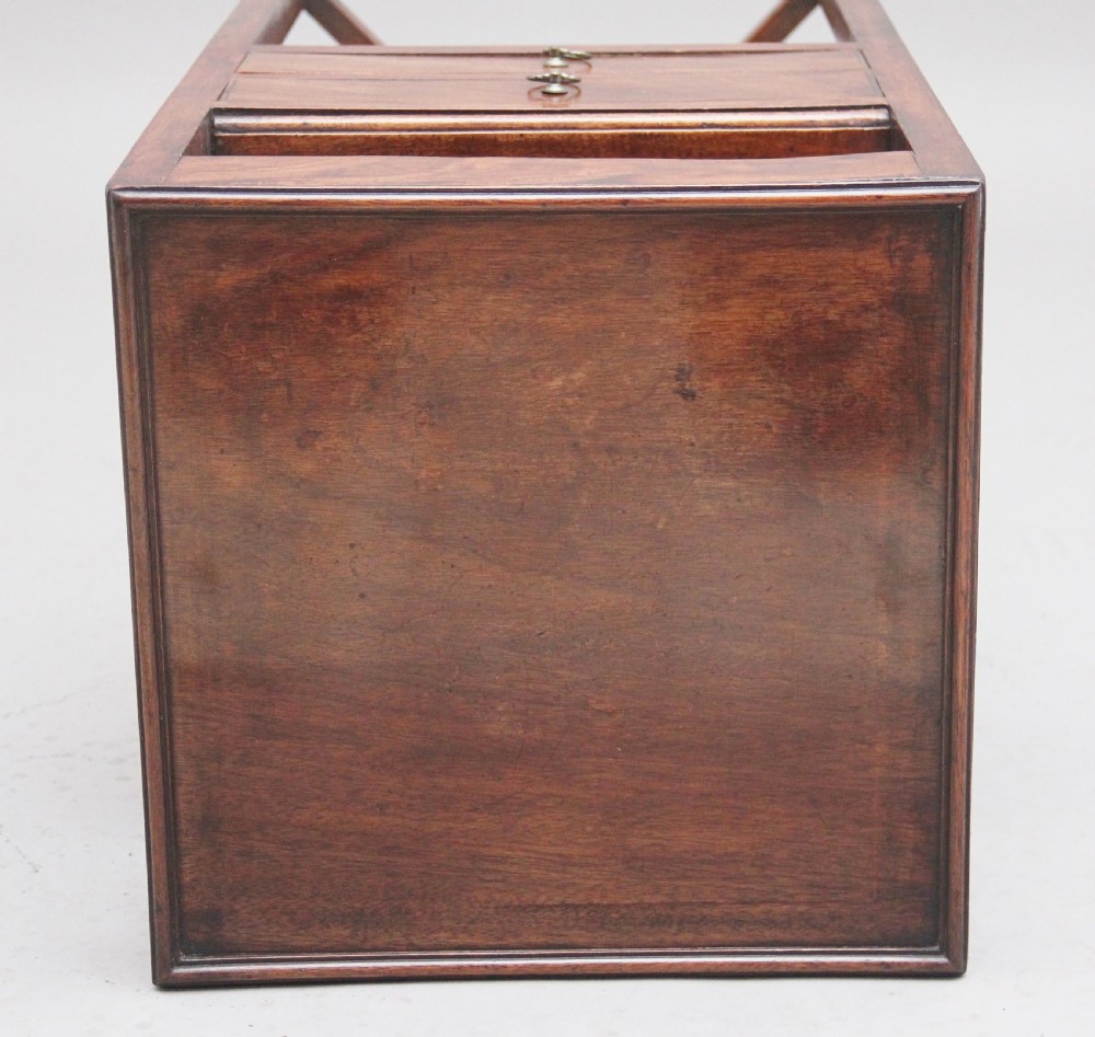 Early 19th Century mahogany bedside table View IX